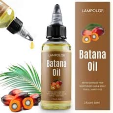 Óleo de Batana Cru para Crescimento Capilar, Óleo de Banana Orgânico Não Refinado Dr. Sebi