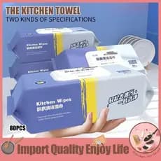 [COMPRE 1 LEVE 2] 80 Lenços de Cozinha Aprimorados Multiuso para Limpeza de Louças, Perfumados, Desengordurantes e Anti-
