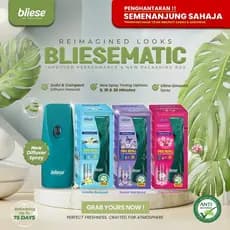 Conjunto Bliese Bliesematic 300ml, Aromatizador Automático de Ar para Casa e Banheiro com Óleos Essenciais e Ação Antiba