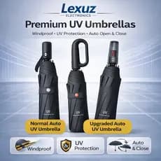 Guarda-chuva Automático Dobrável, Resistente ao Vento, Abertura e Fechamento Automáticos com Uma Mão, Guarda-chuva Portá
