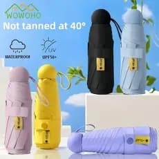 50% de desconto no guarda-sol de proteção solar, guarda-sol feminino, anti-UV, guarda-sol de dupla utilização para sol e