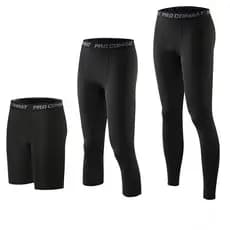 Esportes calças magras homens correndo treinamento de compressão Fitness Wear basquete respirável cortado alta elástica