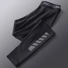 Calças de Fitness masculinas de alta elasticidade de secagem rápida treinamento esportes terno magro basquete pista camp