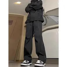 Jaqueta masculina Street Wear primavera outono 2026 novo estilo à prova de vento impermeável solto em linha reta macacão