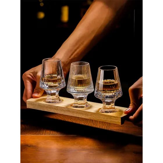 Vidro com cheiro de cristal, copo de uísque, degustação de vidro, teste de vinho, tulipa, copo de vinho doce, copo de vi