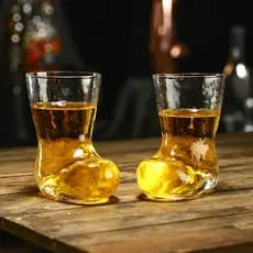 Copo de sapato criativo alemão cerveja vidro artesanato cerveja vidro Cocktail vidro clássico uísque