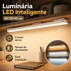 20/30/40cm Smart Luminária Inteligente Led Barra Difusa Recarregável USB Sensor Movimento Sem Fio