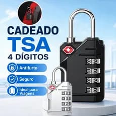 Cadeado TSA Com Arco Rígido De metal Metal Mala Viagem Aeroporto Bagagem Mochila Armario