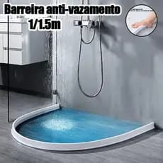 Barreira de Agua Retenção em Silicone Vedação 1/1.5m Area Molhada Banheiro Box Lavanderia