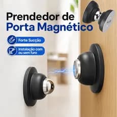 Prendedor Fixador Trava Porta inox Magnético Adesivo Inox Universal