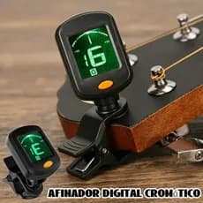 Afinador Digital Cromático Clip Violão Viola Guitarra Cavaco Afinador eletrônico
