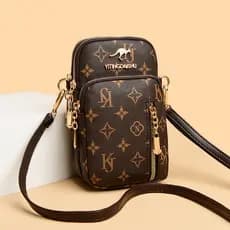 bolsa transversal feminino bolsa feminina Bolsa de couro genuíno para celular, bolsa mensageiro feminina 2026, novo esti