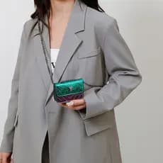 Bolsa bolsa transversal feminino 2025 novo estilo elegante All-Match bolsa mensageiro de um ombro feminina High-End nich