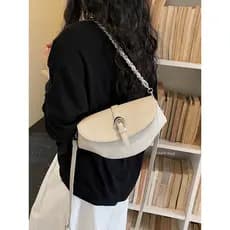 bolsa transversal feminino Bolsa Coreia do sul novo estilo sela saco feminino 2026 corrente ombro mensageiro saco All-Ma