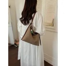 Bolsa bolsa transversal feminino Bolsa feminina novo estilo elegante All-Match tecido balde saco verão leve ins estilo d