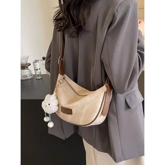 Bolsa bolsa feminina Bolsa de lona bolsa mensageiro feminina 2025 novo estilo primavera verão bolinho bolsa de ombro Cas