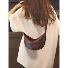 Bolsa bolsa feminina Super quente pequeno saco feminino 2025 novo estilo Commuter bolsa feminina High-End luz luxo nicho