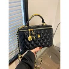 Xiaoxiang estilo caixa saco feminino 2026 novo estilo diamante nicho Design ombro saco do mensageiro High-End corrente b
