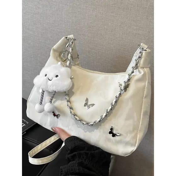 Bolsa bolsa transversal feminino Bolsa feminina estilo 2024 novo estilo moda verão borboleta mensageiro saco Popular omb