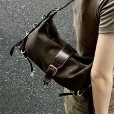 bolsa feminina bolsa transversal feminino Nicho francês axilas saco doce legal quente estilo menina outono inverno Melad