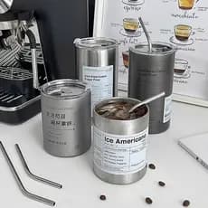 Copo de café americano gelado com tampa copo térmico menina ins nicho de alto valor copo de água portátil de grande capa