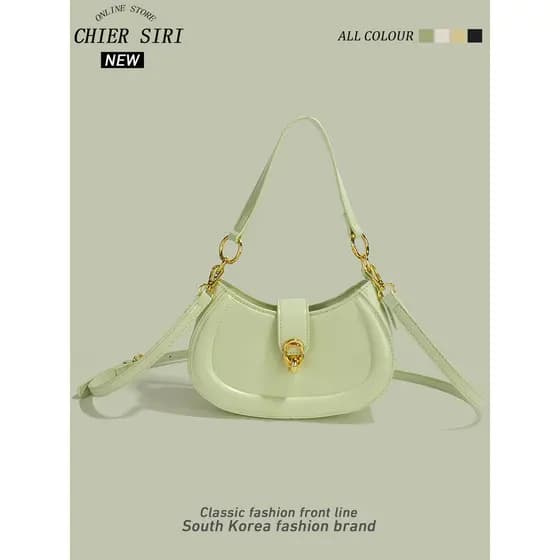 Bolsa bolsa transversal feminino CHIER genuíno High-End textura axilas sela saco nicho feminino 2025 novo estilo senhora