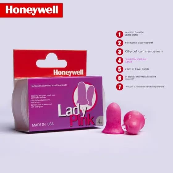 Honeywell senhoras dedicados fones de ouvido sono Super isolamento acústico prevenção ruído tamanho pequeno aprendizagem