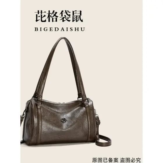 bolsa feminina bolsa transversal feminino Retro Boston Travesseiro Bolsa Feminina Bolsa de Grande Capacidade Bolsa de Om