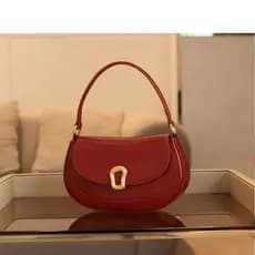 bolsa transversal feminino Bolsa CKwl Bolsas populares deste ano 2026 Novo estilo bolsa de nicho vermelho bolsa de sela