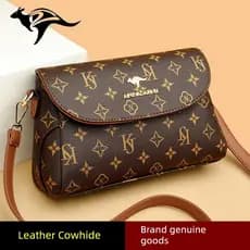 Bolsa pequena de couro genuíno feminina 2026 verão novo estilo All-Match bolsa mensageiro de couro bolsa de ombro para i