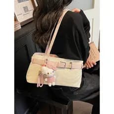 Bolsa bolsa feminina Suave doce legal grande capacidade axilas saco feminino 2026 novo estilo francês solto sentir bolsa