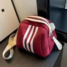 Bolsa de pano de náilon feminina novo estilo 2025 verão moda Casual All-Match bolsa de ombro Cross-corpo saco de peito v