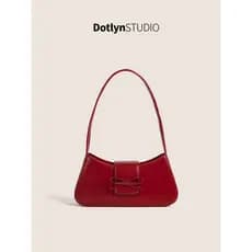 Bolsa bolsa feminina Bolsa baguete de um ombro com textura de nicho Dongdaemun da Coreia