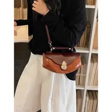 bolsa feminina Bolsa Estilo Retro sela saco feminino 2026 verão novo estilo nicho Design bloqueio de um ombro saco do me