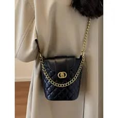 bolsa transversal feminino bolsa feminina Bolsa feminina elegante simples novo estilo High-End losango corrente Mini Ret