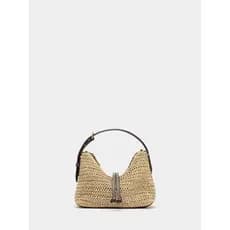 Bolsa bolsa transversal feminino Z Home 2026 Verão Novo Estilo Mini Retro Bolsa de Palha Artesanal All-Match Commuter Po