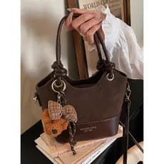 bolsa transversal feminino bolsa feminina Francês Retro portátil balde saco feminino 2026 inverno novo estilo nicho Comm