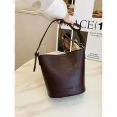 bolsa transversal feminino Bolsa Bolsa balde de nicho Casual retrô estilo ocidental