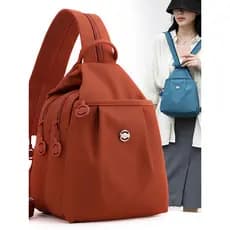 bolsa transversal feminino bolsa feminina Novo multifuncional Multi-camada moda All-Match mochila saco de peito Casual s