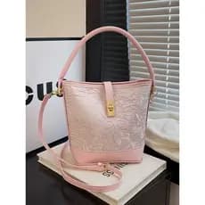 Bolsa bolsa transversal feminino Novo estilo chinês estilo chinês portátil balde saco caseiro pano tecido à mão saco Mat