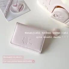 Carteira de estudante multifuncional Ins Bear Gentle Fresh