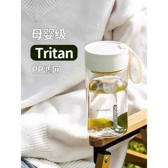 Fuguang copo de água feminino de alto valor estudante esportes copo tritan resistente a altas temperaturas verão portáti