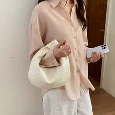 bolsa feminina bolsa transversal feminino Francês tecido axilas ins estilo bolsa feminina novo estilo na moda All-Match