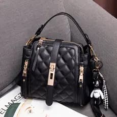 bolsa feminina Bolsa Textura de diamante versão coreana portátil menina influenciador balde saco