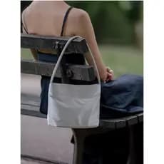 Bolsa bolsa transversal feminino Bolsa Tote de nicho coreano mucu e ébano, bolsa muchandebony, bolsa de Nylon para axila