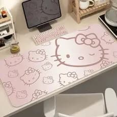 Mousepad Gamer 80x30 Antiderrapante Hello Kitty Kwaii Cute Mode Anime Kuromi Eyes