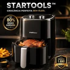Fritadeira Eletrica Air Fryer 5 Litros 220V Sem Oleo Preto Cozimento Saudavel Pratica
