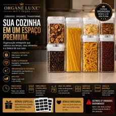 Kit Potes Herméticos Acrílico Multiuso - 7 peças SKU: TRC0907 | EAN: 7908722909072