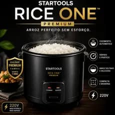 Panela de Arroz Elétrica STARTOOLS Rice One™ Premium 1 Litro 220V - Preta