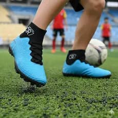CHUTEIRA SOCIETY BOTINHA MASCULINA E FEMININA INFANTIL E ADULTO CR-7 BARATO AZUL